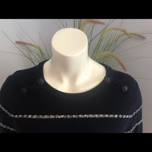 NWT Tommy Hilfiger Navy Blue Sweater M - Picture 2 of 5